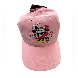 Disney Pink Minnie & Mickey Embroidered Baseball Cap